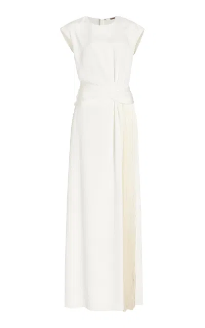 Adam Lippes Pasha Dress In Silk Crepe In Ivory