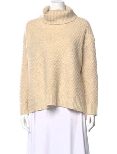 Pre-owned Adam Lippes Patterned Turtleneck Sweater In Neutral
