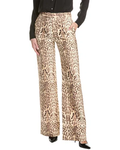 Adam Lippes Pintuck Wide Leg Wool Trouser In Neutral