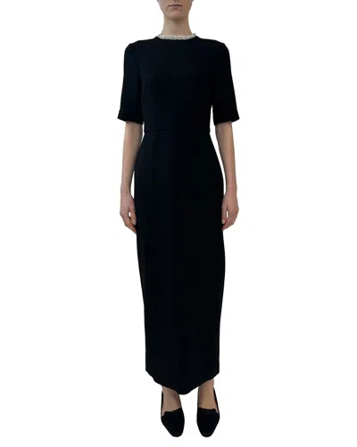 Adam Lippes Plaza Wool Dress In Black