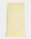 Adam Lippes Pointelle Silk Shell In Beurre