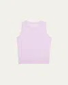 Adam Lippes Pointelle Silk Shell In Lilac