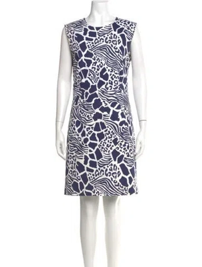 Pre-owned Adam Lippes Printed Knee-length Dress In Multi