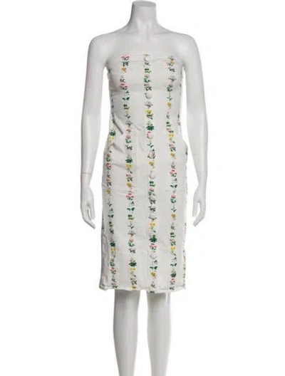 Pre-owned Adam Lippes Printed Mini Dress W/ Tags In Multi