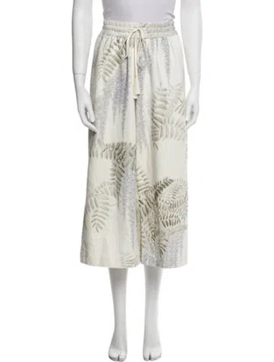 Pre-owned Adam Lippes Printed Sweatpants In Neutral