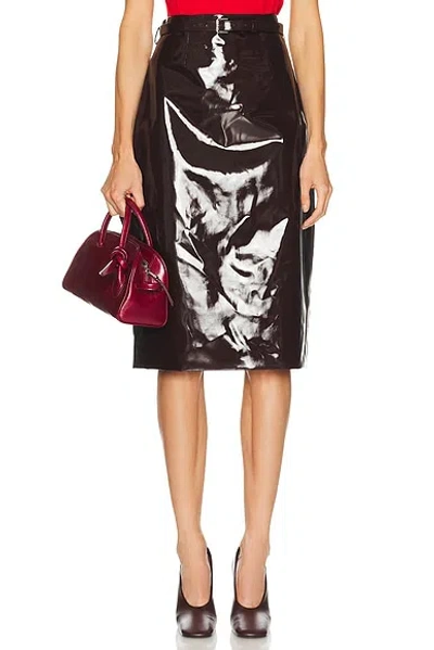 Adam Lippes Rei Skirt In Brown