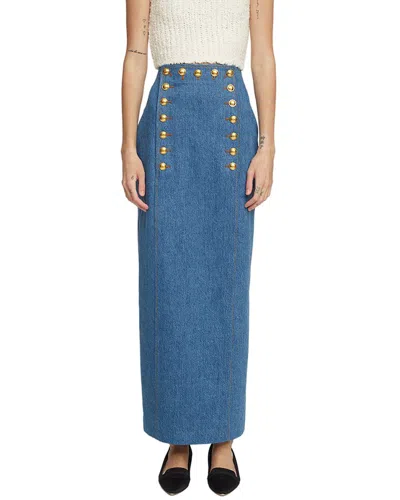 Adam Lippes Reid Skirt In Blue