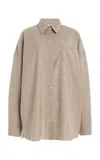 Adam Lippes Relaxed Tropical Wool Shirt