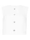 Adam Lippes Remo Buttoned Denim Top