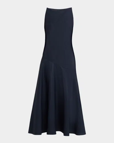 Adam Lippes Ren Dress In Italian Cotton In Blue