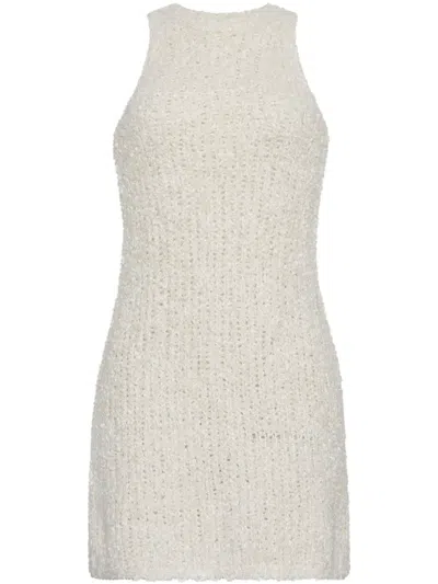 Adam Lippes Renata Mini Dress In White