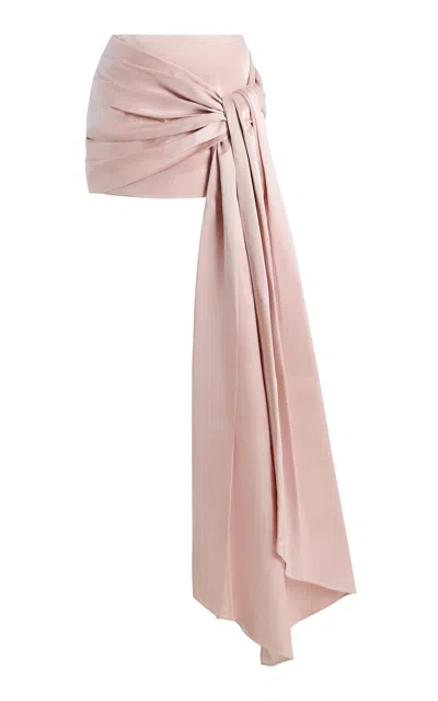 Adam Lippes Rhett Silk Duchesse Skirt In Light Pink