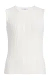 Adam Lippes Ribbed Compact-jacquard Tank Top