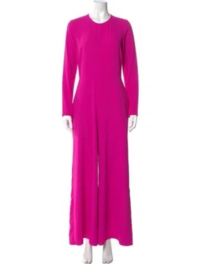Pre-owned Adam Lippes Scoop Neck Jumpsuit In Purple