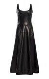 Adam Lippes Scoop-neck Leather Midi Dress