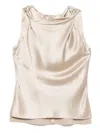 Adam Lippes Selima Top In 银色