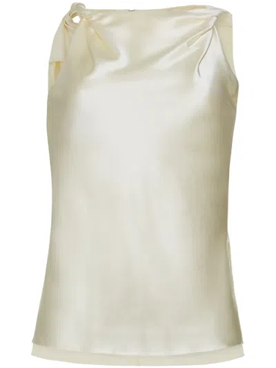 Adam Lippes Selima Top In Neutrals