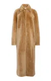 Adam Lippes Shearling Lamb Car Coat
