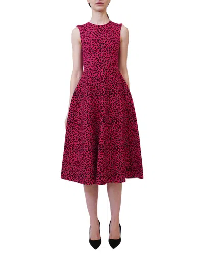 Adam Lippes Sheath Dress In Burgundy