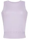 Adam Lippes Shell Fine-knit Top In Purple