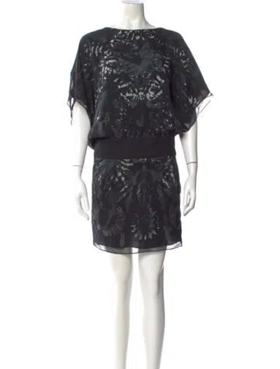 Pre-owned Adam Lippes Silk Knee-length Dress In Black