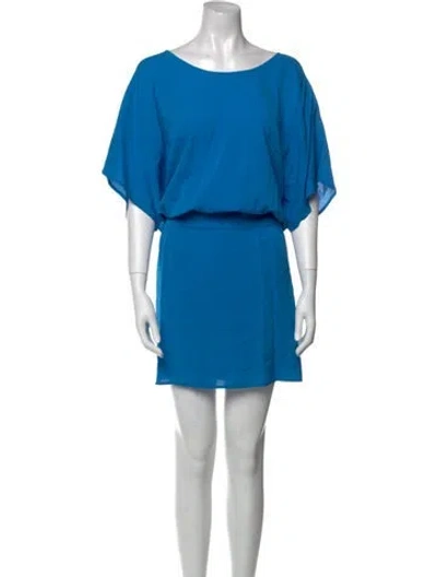 Pre-owned Adam Lippes Silk Long Dress In Blue