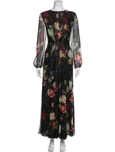 Pre-owned Adam Lippes Silk Long Dress In Green