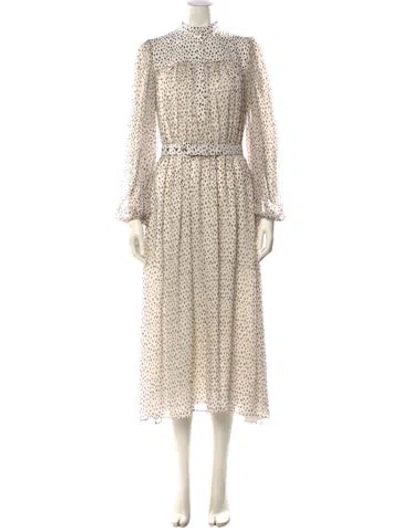 Pre-owned Adam Lippes Silk Long Dress In Neutral