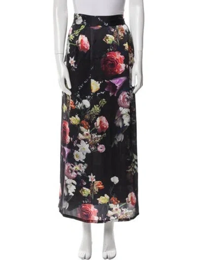 Pre-owned Adam Lippes Silk Midi Length Skirt In Multi