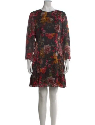 Pre-owned Adam Lippes Silk Mini Dress In Black