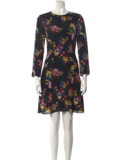 Pre-owned Adam Lippes Silk Mini Dress In Black