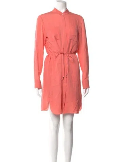 Pre-owned Adam Lippes Silk Mini Dress In Multi