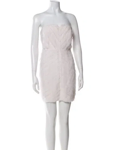 Pre-owned Adam Lippes Silk Mini Dress W/ Tags In White