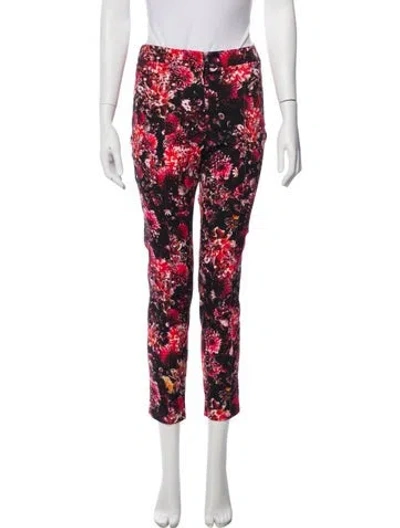 Pre-owned Adam Lippes Silk Skinny Leg Pants In Multi