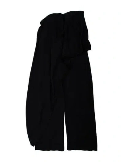 Pre-owned Adam Lippes Silk Strapless Jumpsuit In Black