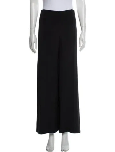 Pre-owned Adam Lippes Silk Wide Leg Pants In Blue