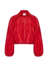 Adam Lippes Simone Silk Jacket In Multi