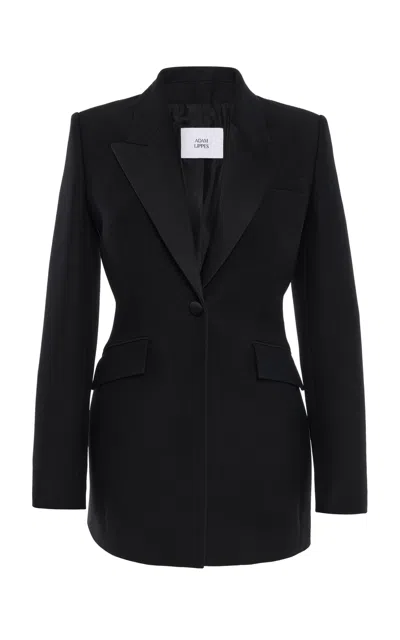 Adam Lippes Single-breasted Silk-wool Blazer