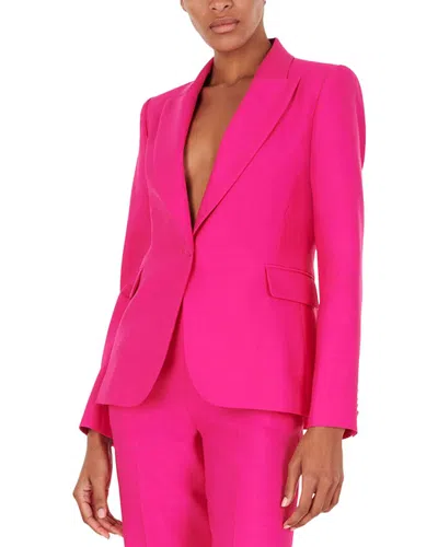 Adam Lippes Single Breasted Wool & Silk-blend Jacket