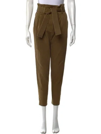 Pre-owned Adam Lippes Skinny Leg Pants In Green