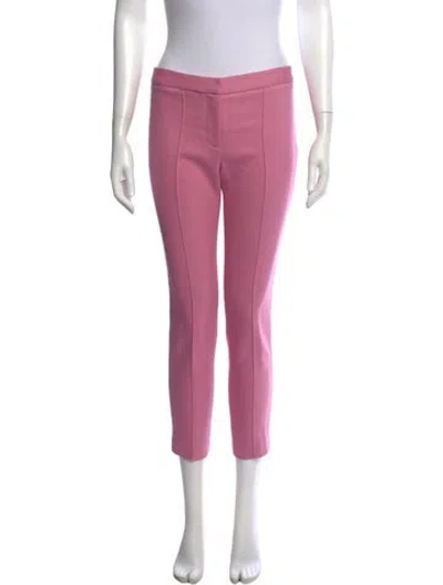 Pre-owned Adam Lippes Skinny Leg Pants In Pink