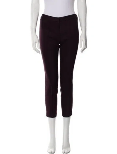 Pre-owned Adam Lippes Skinny Leg Pants In Purple