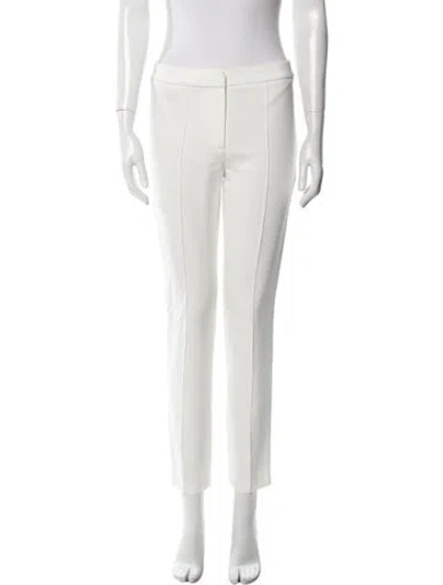 Pre-owned Adam Lippes Skinny Leg Pants In White