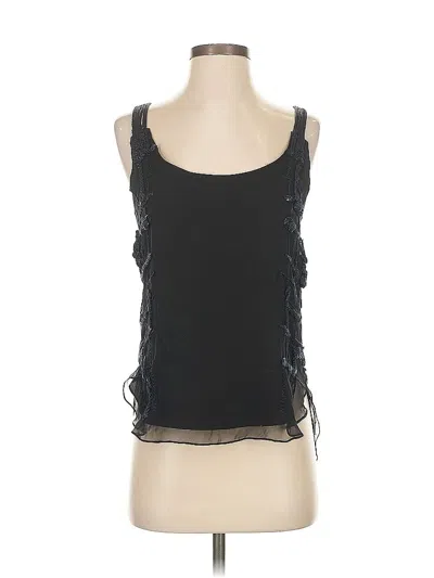 Pre-owned Adam Lippes Sleeveless Top Black Scoop Neck Tops