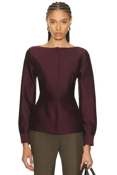 Adam Lippes Souline Top In Brown