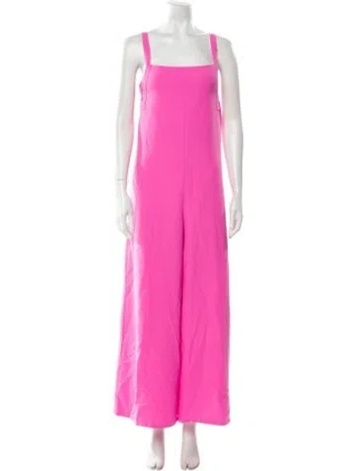Pre-owned Adam Lippes Square Neckline Jumpsuit In Pink