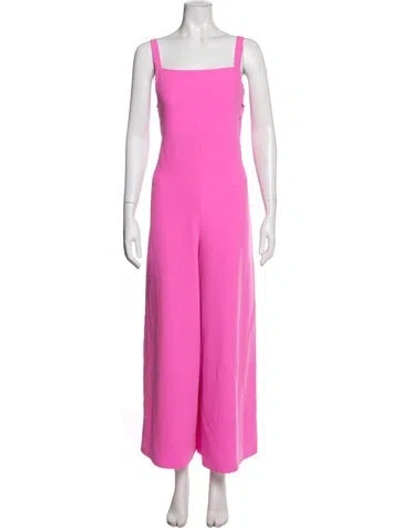 Pre-owned Adam Lippes Square Neckline Jumpsuit In Pink