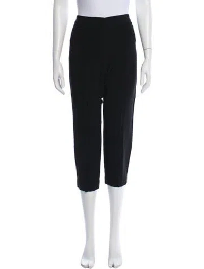 Pre-owned Adam Lippes Straight Leg Pants In Black