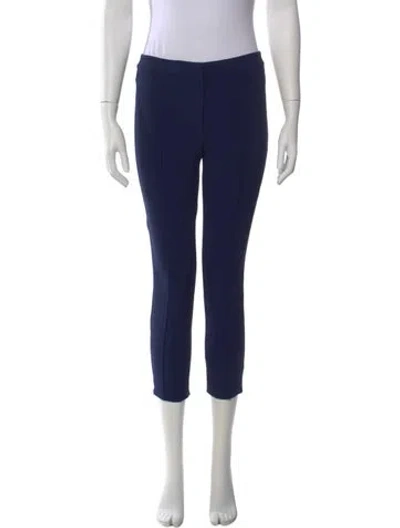 Pre-owned Adam Lippes Straight Leg Pants In Blue