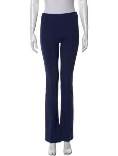 Pre-owned Adam Lippes Straight Leg Pants In Blue